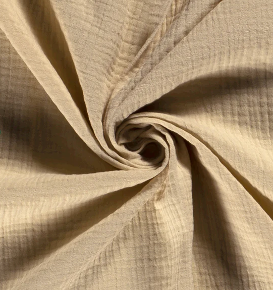 Musselin uni &quot;beige&quot;