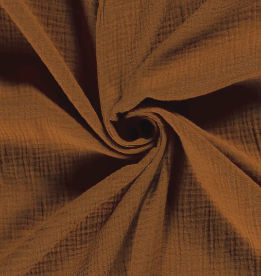 Musselin uni &quot;karamell&quot;