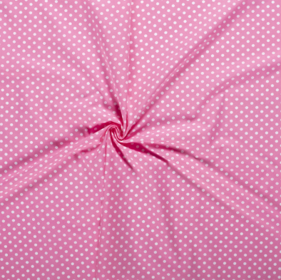 Popeline Punkte &quot;rosa&quot;