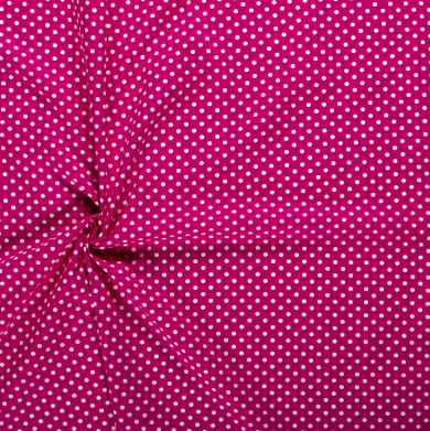 Popeline Punkte &quot;pink&quot;