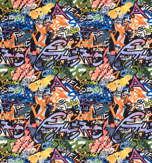 Sportswear Jersey Graffiti &quot;schwarz&quot;