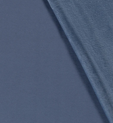 Alpenfleece uni &quot;indigoblau&quot;