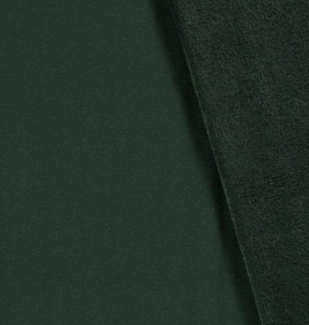 Alpenfleece uni &quot;dunkelgrün&quot;