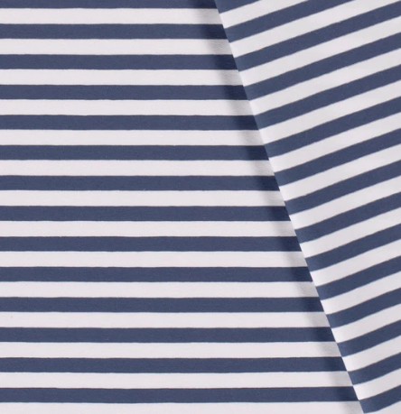 Jersey Streifen &quot;indigoblau&quot;