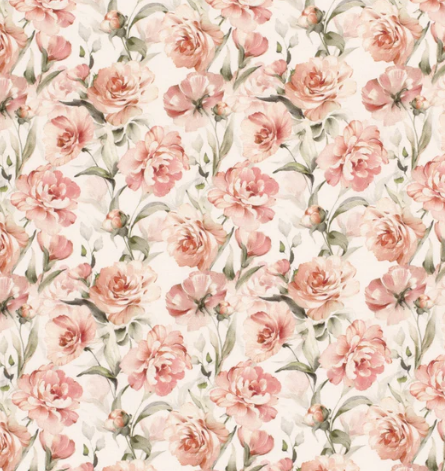 Jersey Blumen &quot;wollweiss&quot;