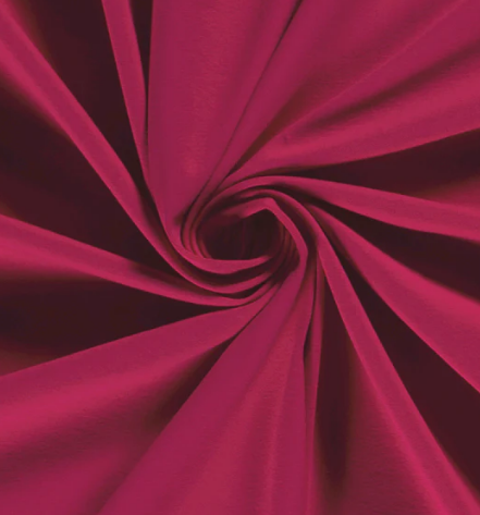 Baumwolle Jersey &quot;dunkles fuchsia&quot;