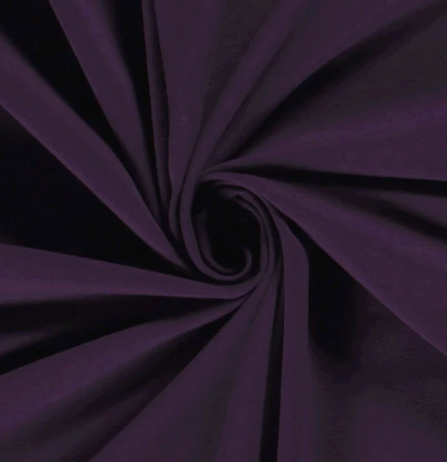 Baumwolle Jersey &quot;aubergine&quot;