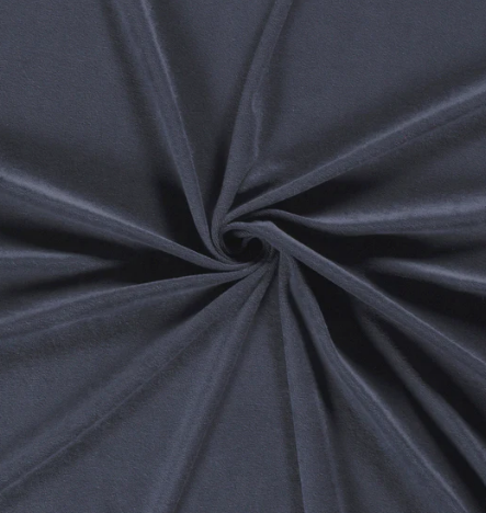 Frottee stretch &quot;stahlblau&quot;
