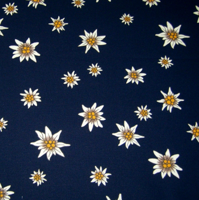 Baumwolle Edelweiss &quot;blau&quot;