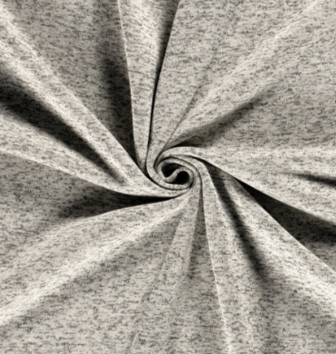 Sweat gebürstet, melange &quot;wollweiss&quot;