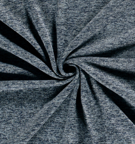 Sweat gebürstet, melange &quot;indigoblau&quot;