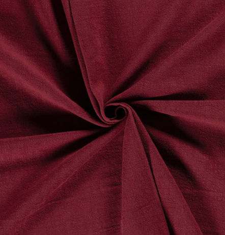 Ramie Leinen gewaschen &quot;bordeaux&quot;
