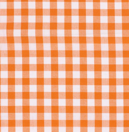 Popeline Karo &quot;orange&quot;