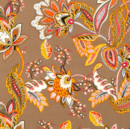 Viskose Jersey Paisley &quot;taupe-grau&quot;