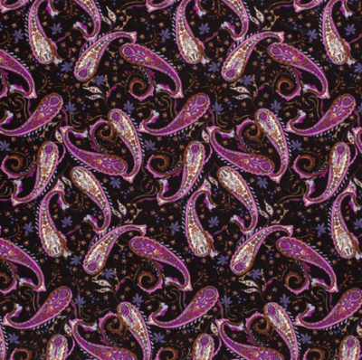 Viskose Jersey Paisley &quot;schwarz&quot;
