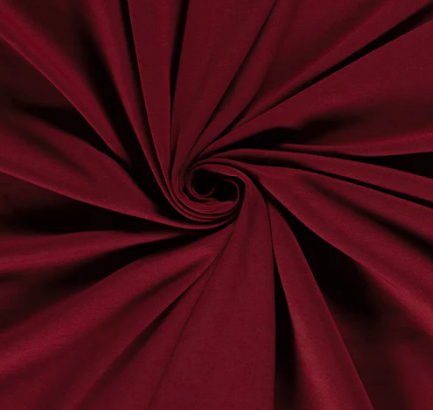 French Terry gebürstet &quot;bordeaux&quot;