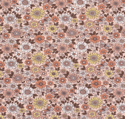Jersey Blumen &quot;rosa&quot;