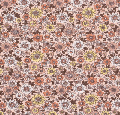 Jersey Blumen &quot;rosa&quot;