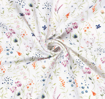 Panama Blumen &quot;weiss&quot;