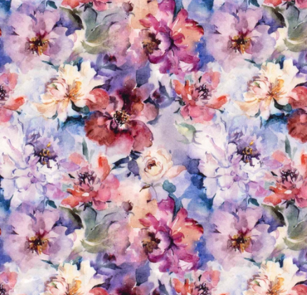 Sportswear Jersey Blumen &quot;rosa&quot;