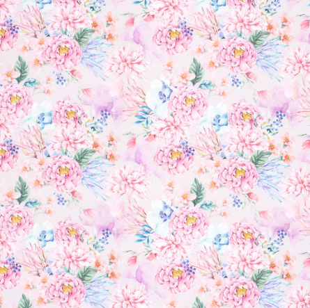 Softshell Blumen &quot;rosa&quot;