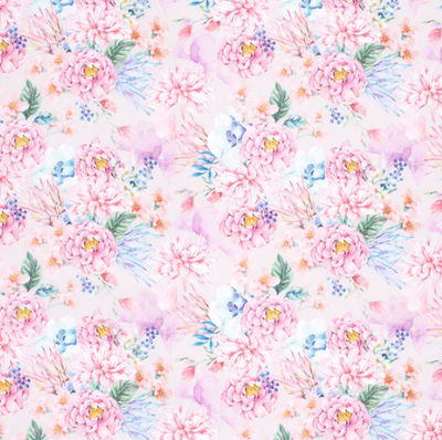 Softshell Blumen &quot;rosa&quot;