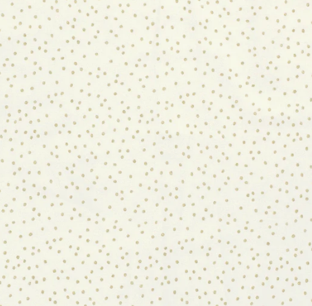 Popeline goldene Punkte &quot;wollweiss&quot;