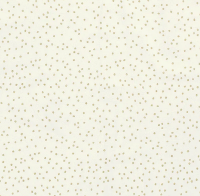 Popeline goldene Punkte &quot;wollweiss&quot;