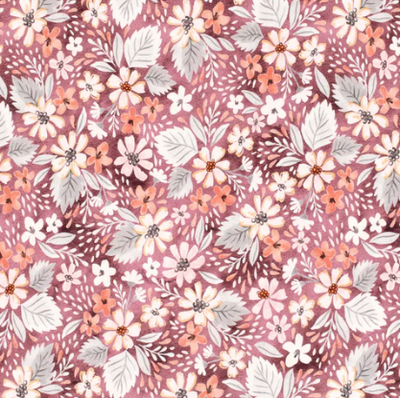 Sweat Blumen &quot;altrosa&quot;