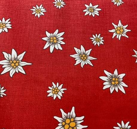 Baumwolle Edelweiss &quot;rot&quot;