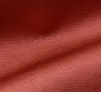 Lederimitat metallic &quot;rot&quot;