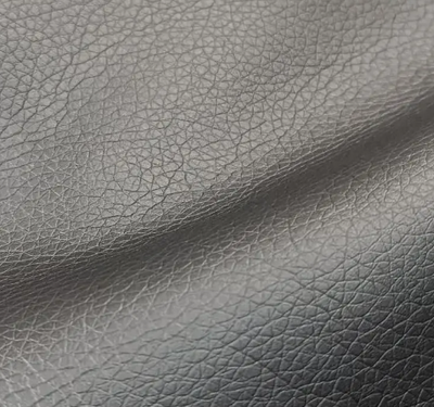 Lederimitat metallic &quot;grau&quot;