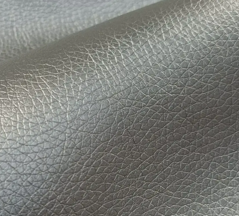 Lederimitat metallic &quot;silber&quot;