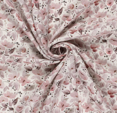 Musselin Blumen &quot;wollweiss&quot;
