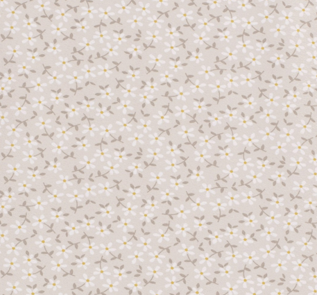 Jersey Blümchen &quot;beige&quot;