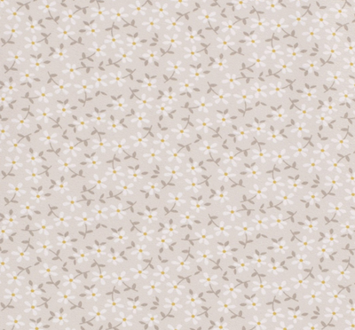Jersey Blümchen &quot;beige&quot;