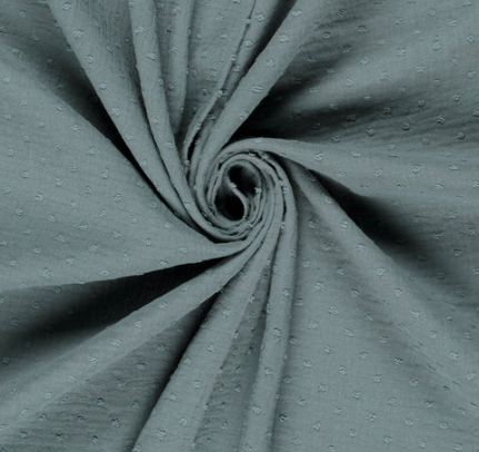 Musselin Punkte &quot;indigoblau&quot;