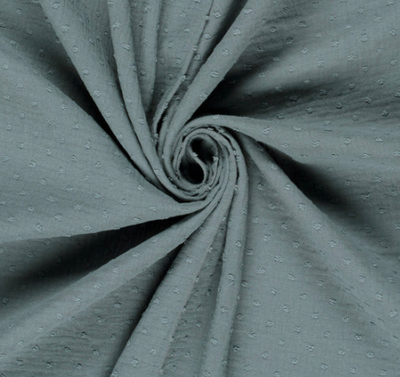 Musselin Punkte &quot;indigoblau&quot;