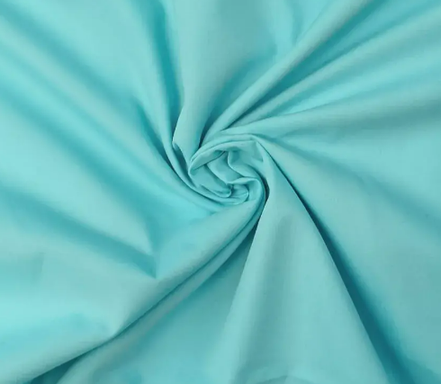 Popeline uni &quot;aqua&quot;