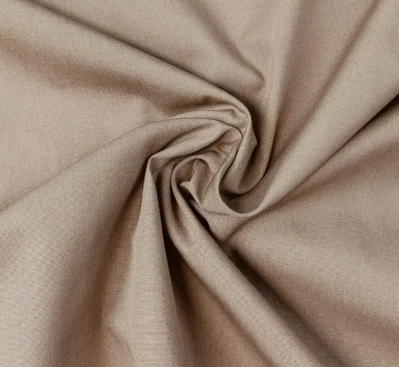 Popeline uni &quot;beige&quot;