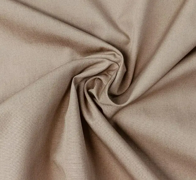 Popeline uni &quot;beige&quot;