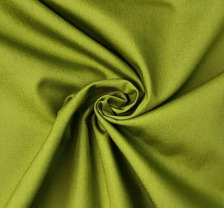 Popeline uni &quot;olive&quot;