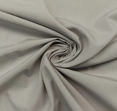 Popeline uni &quot;taupe&quot;