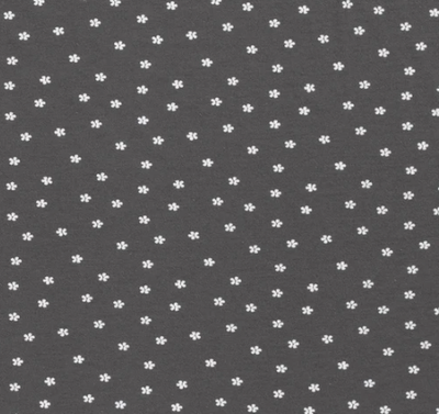 Jersey Blümchen &quot;dunkelgrau&quot;