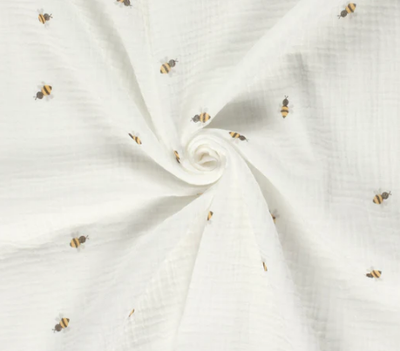 Musselin Bienen &quot;wollweiss&quot;