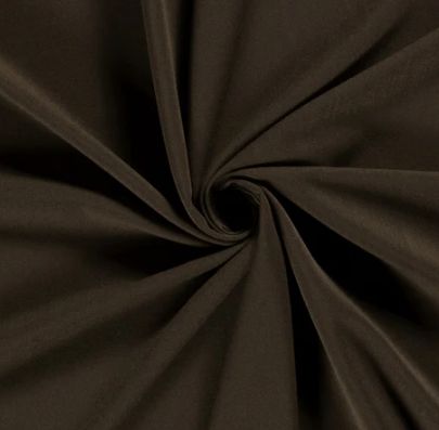 Gabardine uni &quot;dunkelbraun&quot;