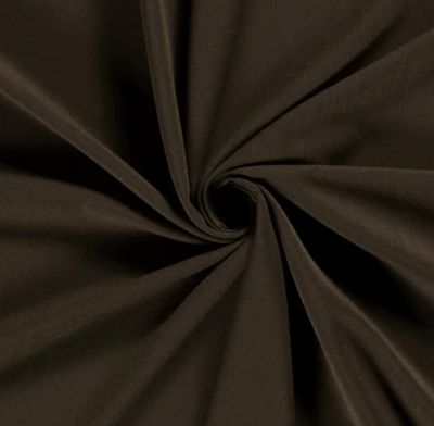 Gabardine uni &quot;dunkelbraun&quot;