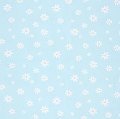 Jersey Blumen &quot;hellblau&quot;