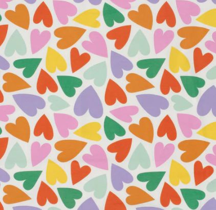 Jersey Herzen &quot;bunt&quot;