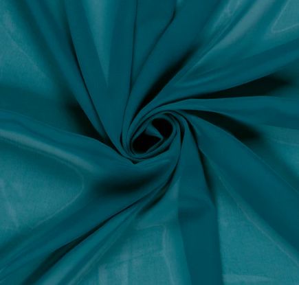 Chiffon uni &quot;petrol&quot;